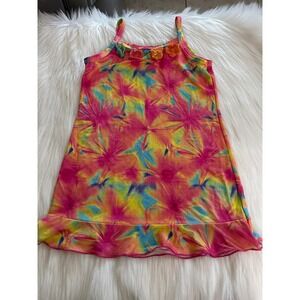 Bathing Babes Little Girls Or Toddlers Multicolor Swim Cover-Up Dress  Used
